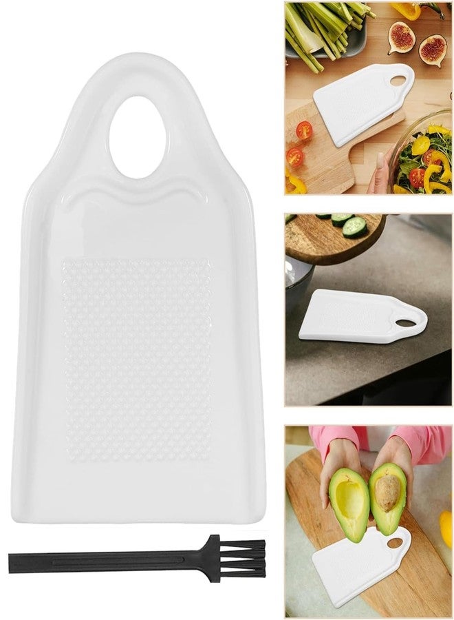 BdelrinQue Garlic Grater Plate, Ceramic Grater Plate for Ginger and Garlic, Garlic Crusher Plate Suitable for Quick Meal Preparation and Daily Cooking - Image 2